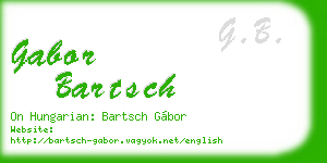 gabor bartsch business card